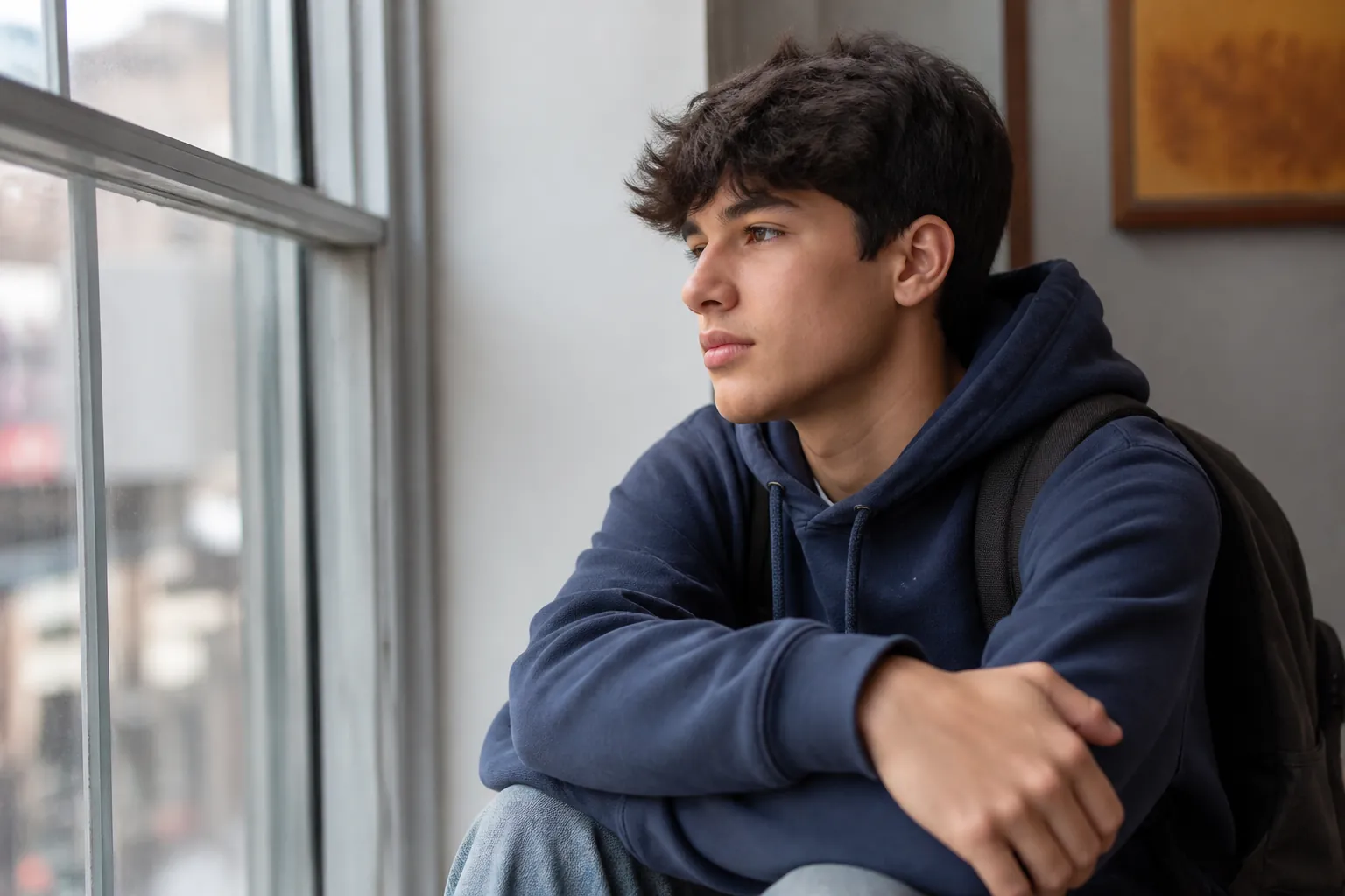 A calm space for a young person to talk